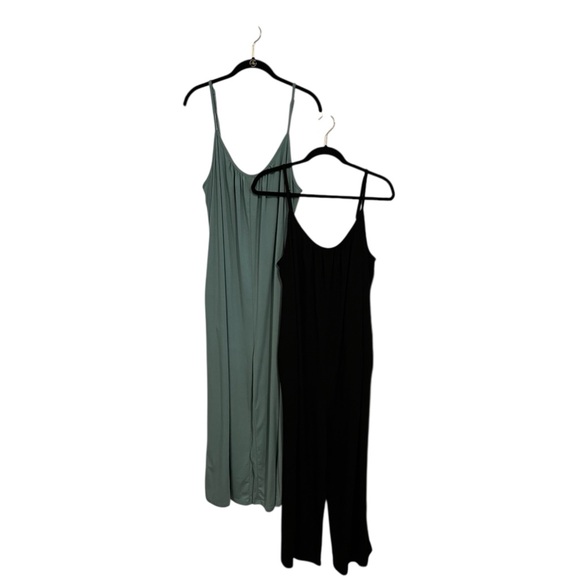 2-Bundle Dokotoo Women's Black & Turquoise One Piece Wide Leg Jumpsuit Size: XL - Picture 11 of 11